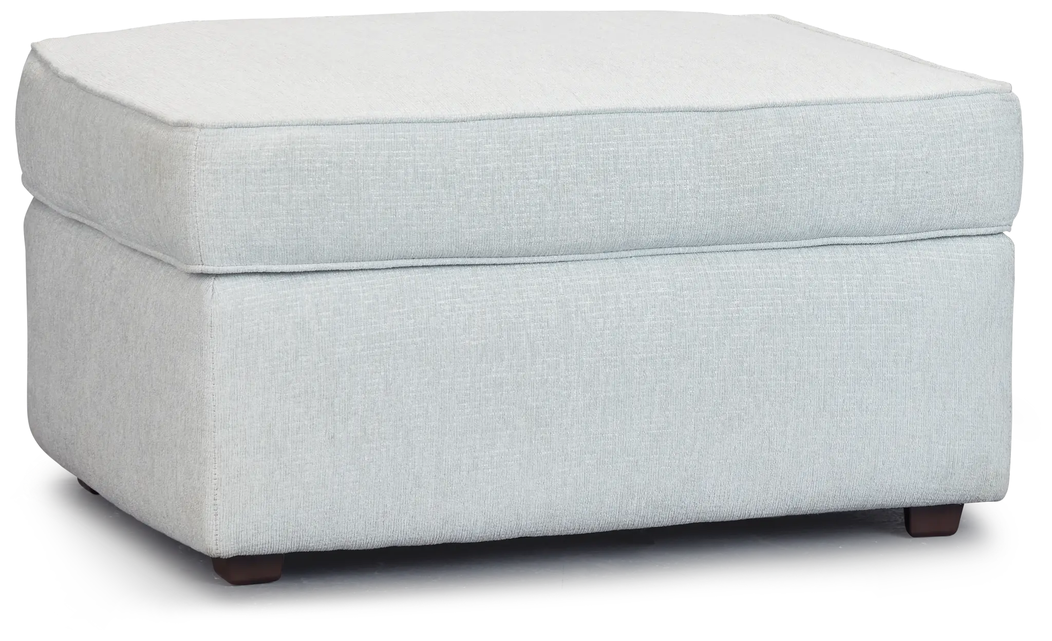 Avalon Light Blue Fabric Ottoman Avalon Light Blue Fabric Ottoman