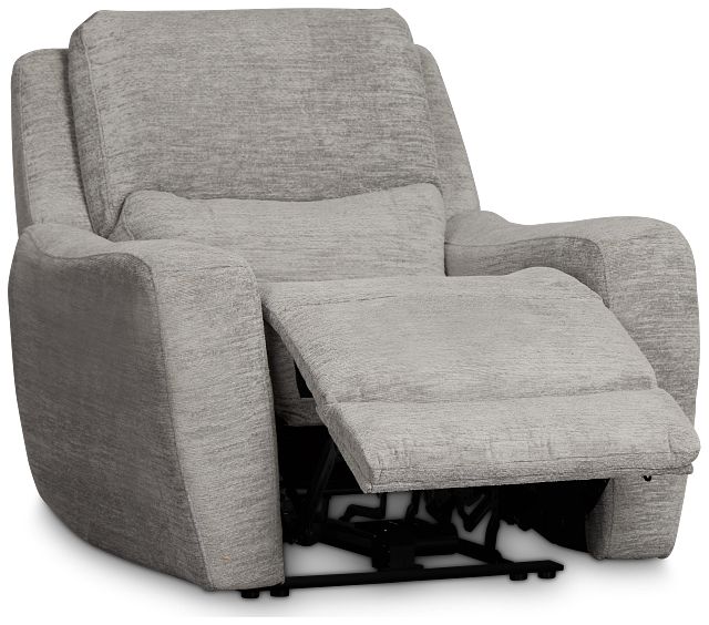 Bennett Gray Fabric Power Recliner