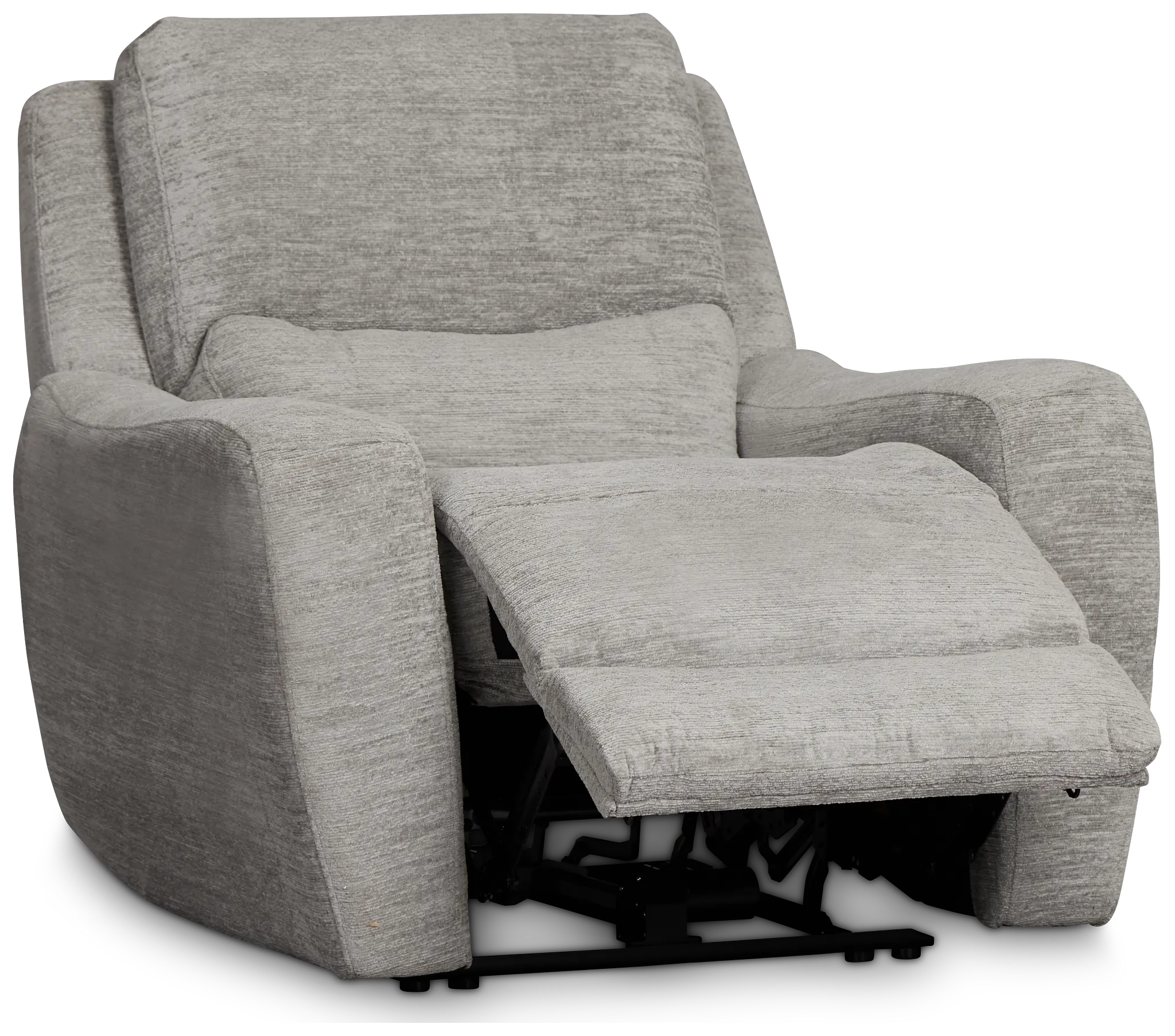 Bennett Gray Fabric Power Recliner