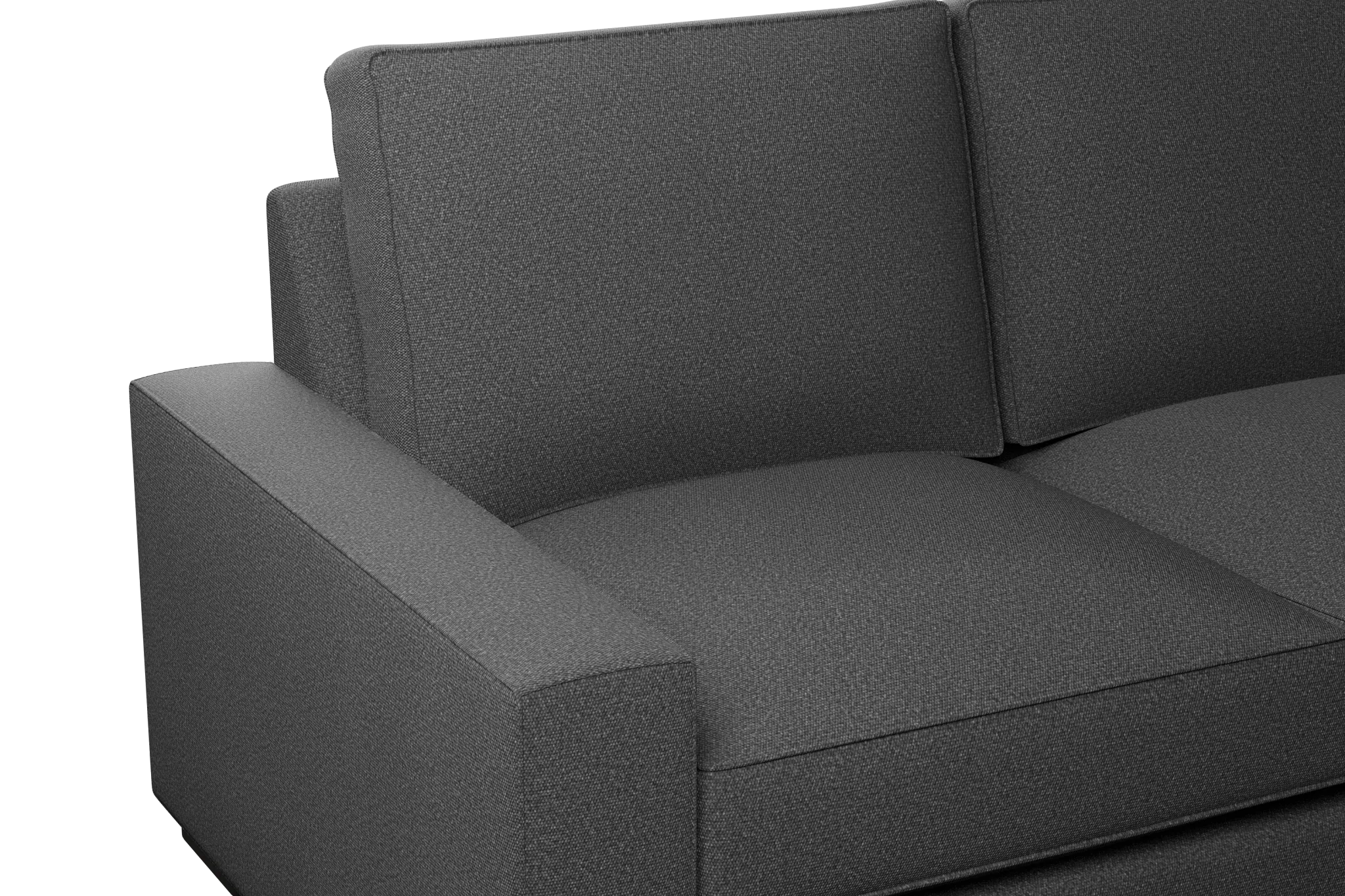 Edgewater Delray Dark Gray Right Chaise Sectional