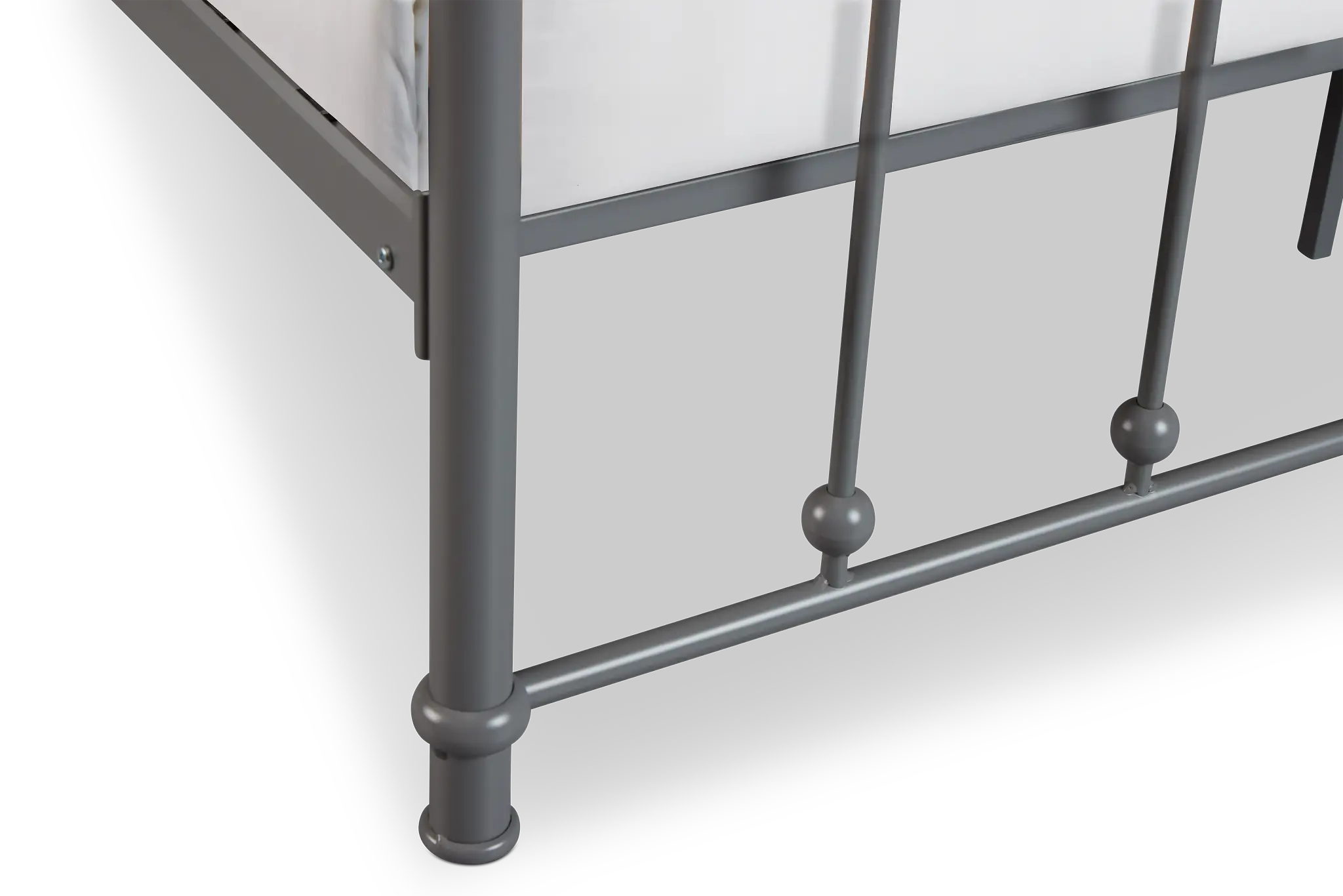 Rory Gray Metal Panel Bed Rory Gray Metal Panel Bed