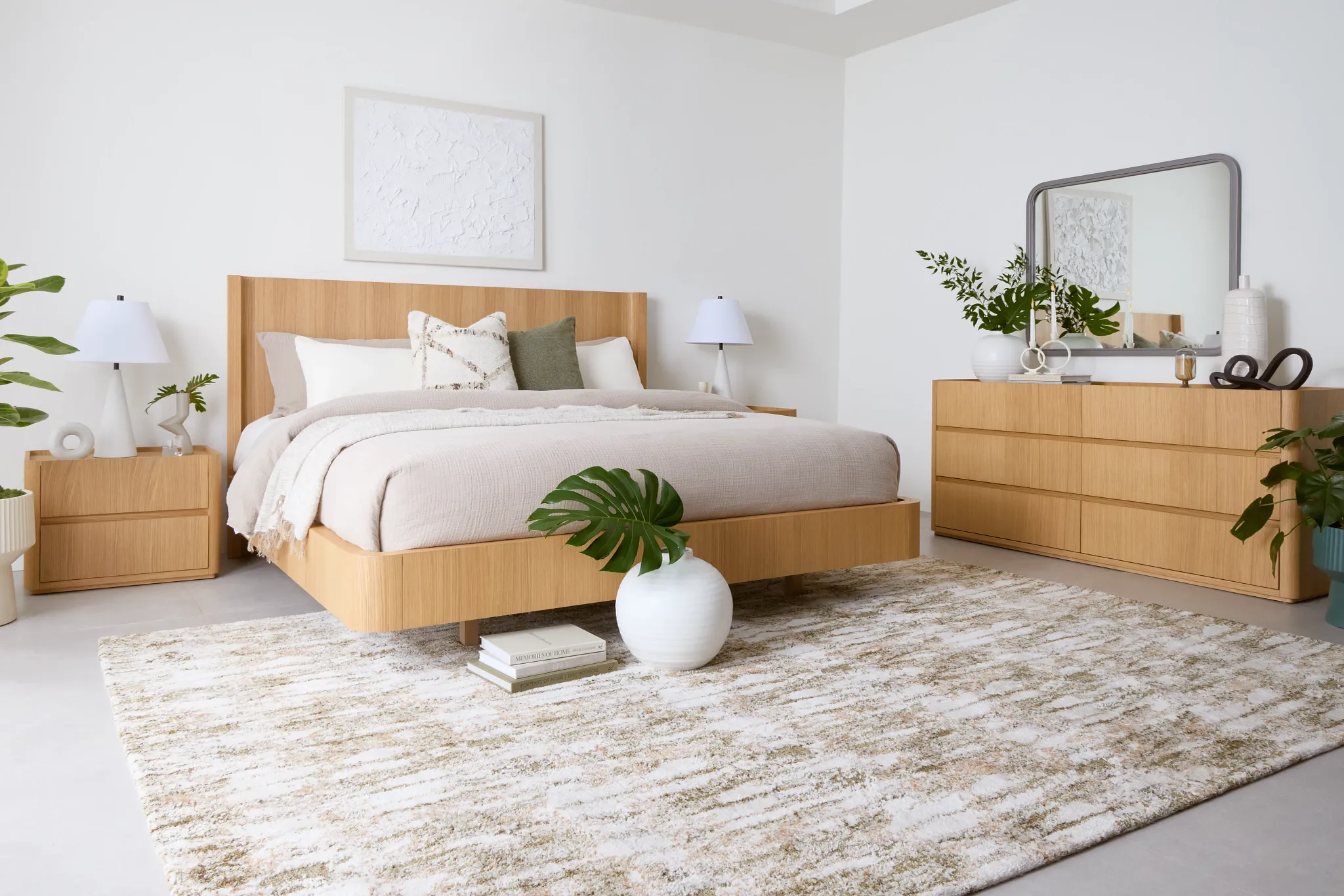 Nomad Light Tone Dresser & Mirror