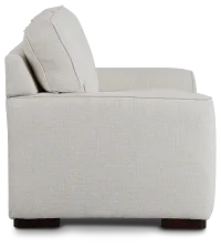Austin White Fabric Loveseat