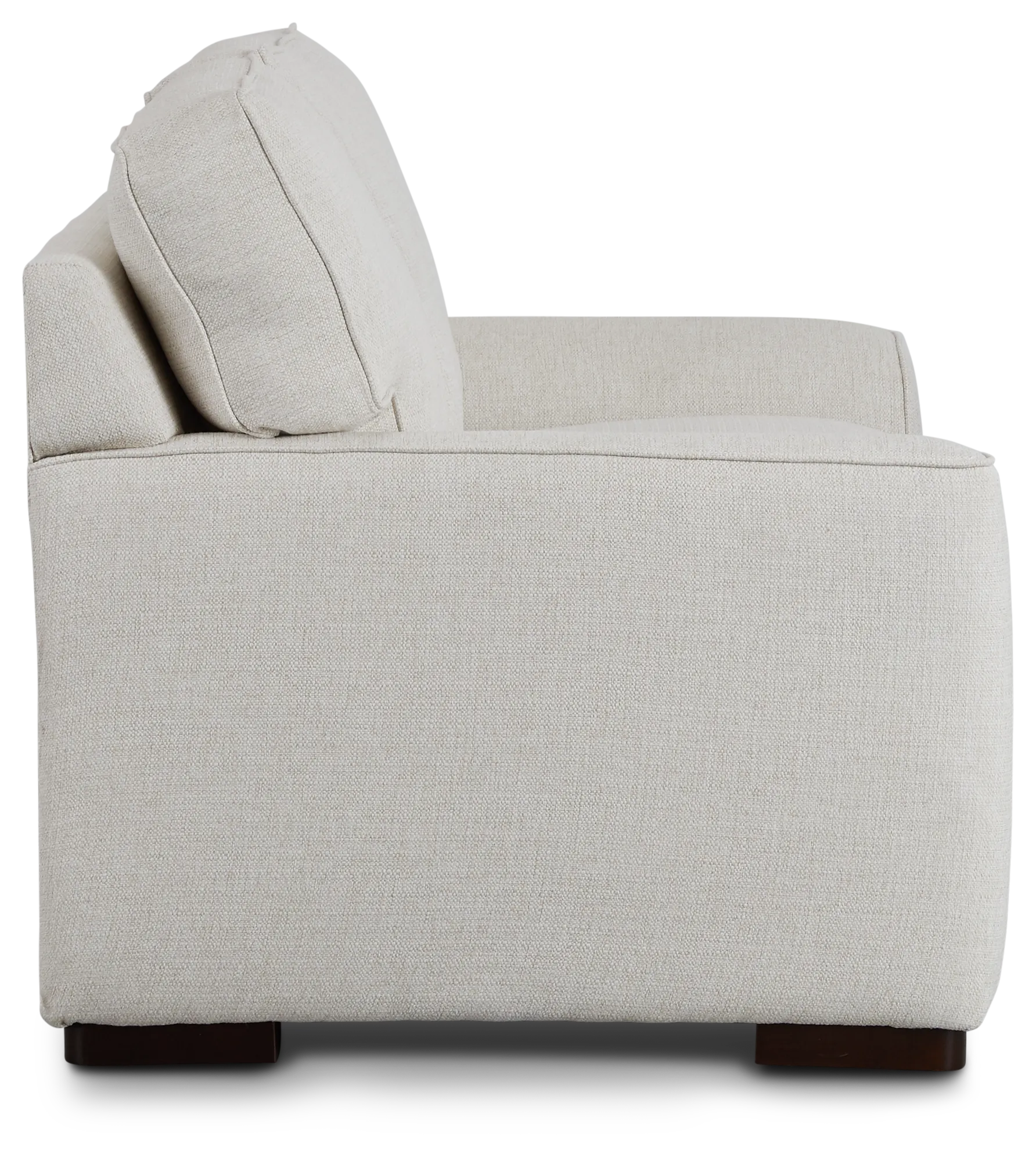 Austin White Fabric Loveseat
