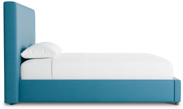 Grayton Joya Teal 54" Upholstered Platform Bed