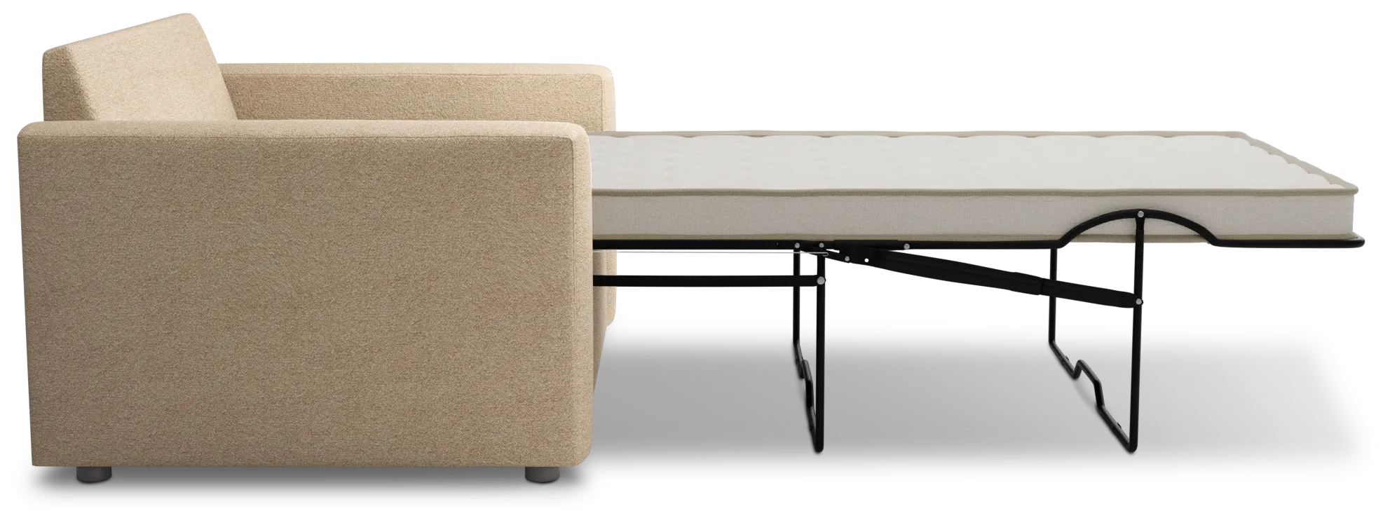 Siesta Elite Taupe Fabric Innerspring Sleeper