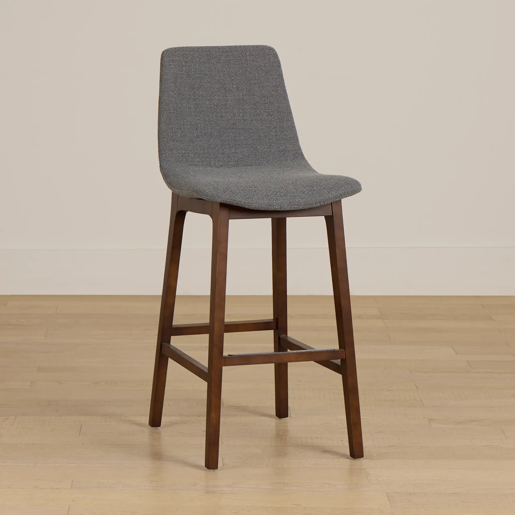 Hamilton Dark Gray Fabric 30" Upholstered Barstool Hamilton Dark Gray Fabric 30" Upholstered Barstool