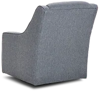 Austin Blue Fabric Swivel Rocker Glider