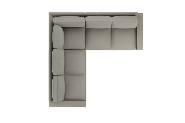 Edgewater Elite Gray Small Two-arm Sectional