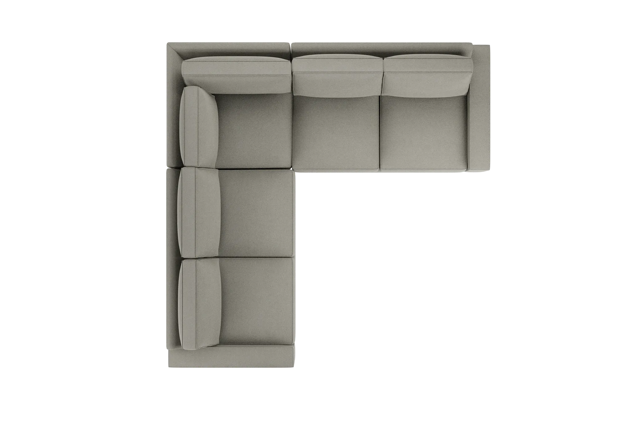 Edgewater Elite Gray Small Two-arm Sectional