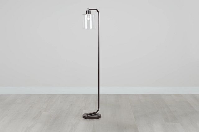 Maxwell Black Metal Floor Lamp