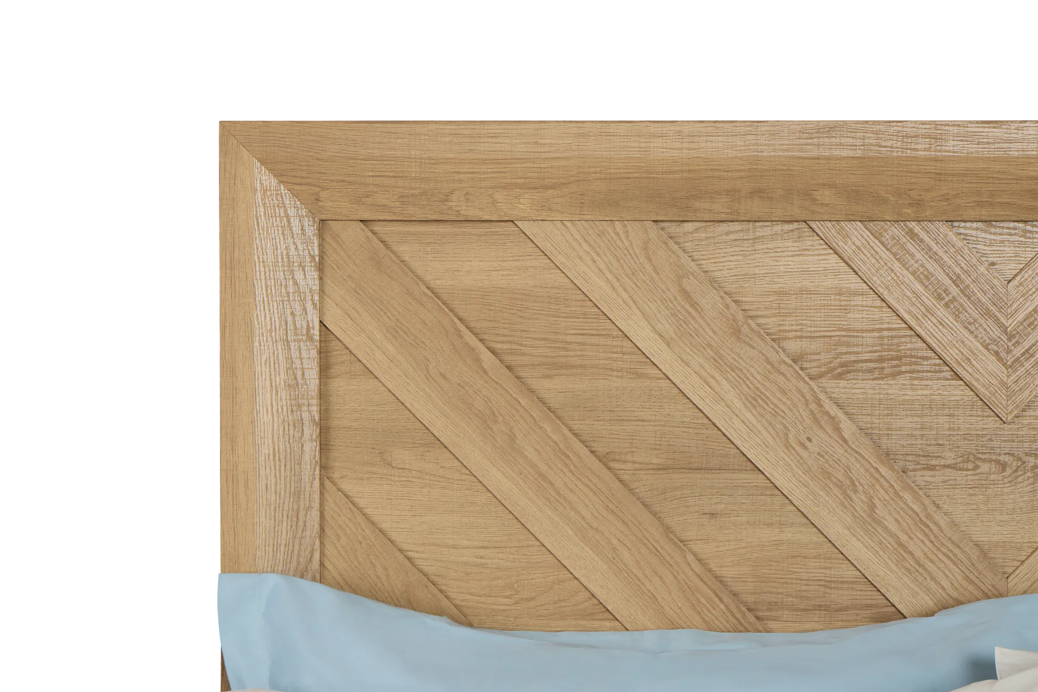 Delray Light Tone Panel Bed