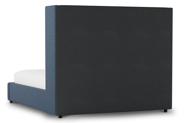 Captiva Elite Dark Blue 60" Upholstered Shelter Bed