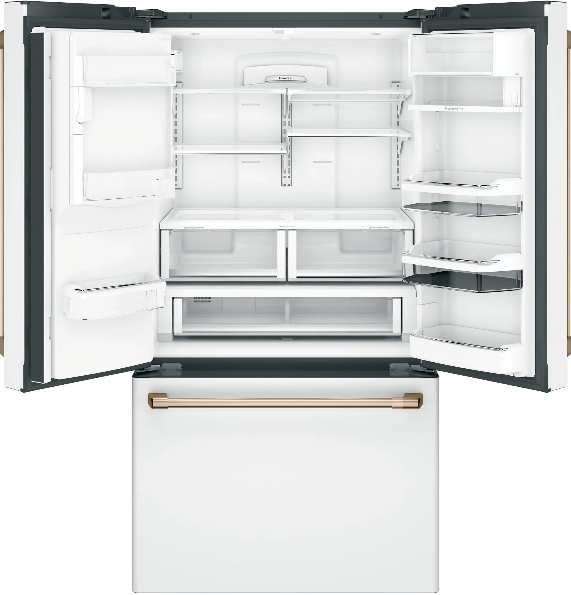 Cafe 28 Series White Bottom Freezer Refrigerator Cafe 28 Series White Bottom Freezer Refrigerator
