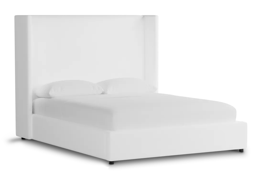 Captiva Peyton White 60" Upholstered Shelter Bed