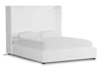 Captiva Peyton White 60" Upholstered Shelter Bed