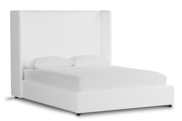Captiva Peyton White 60" Upholstered Shelter Bed