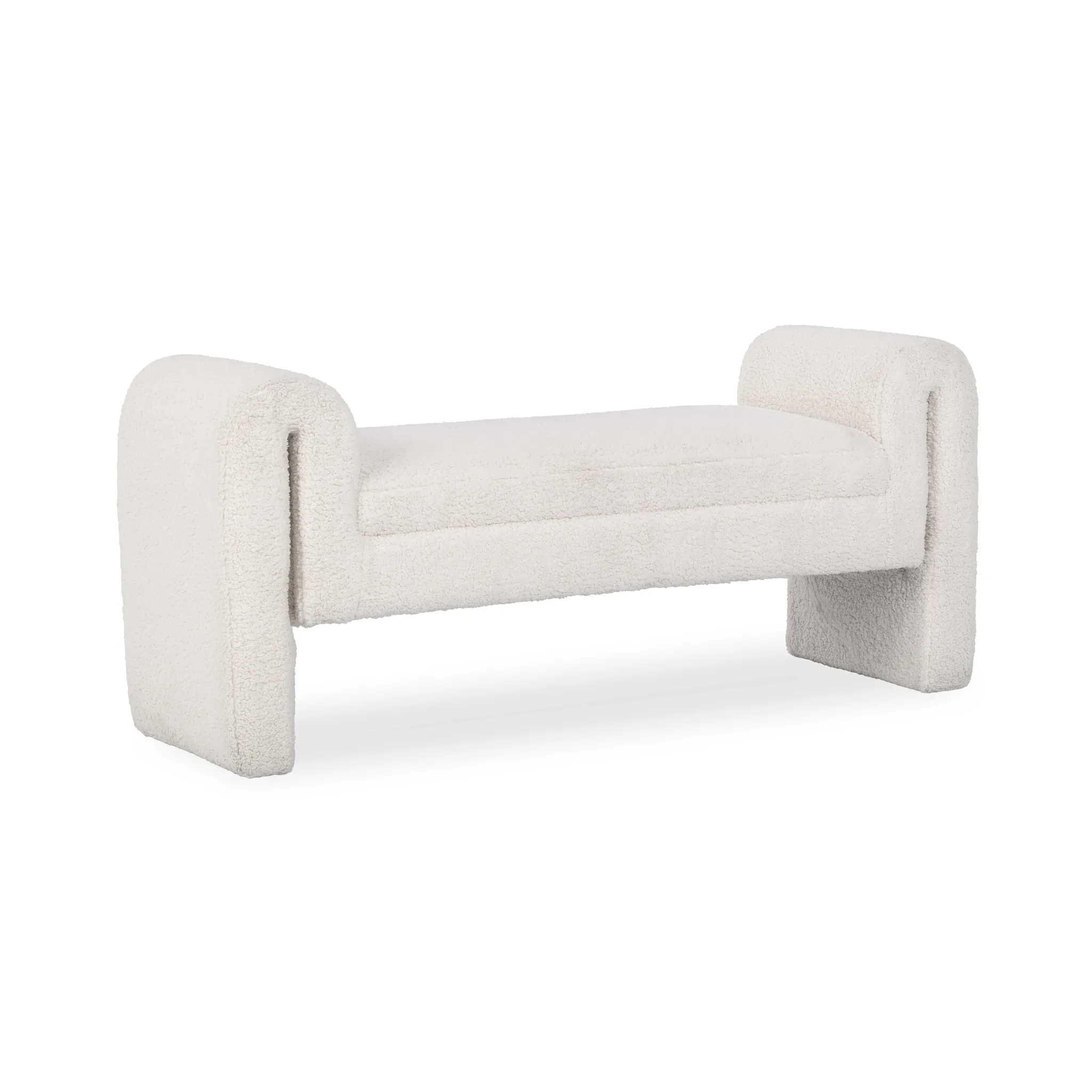Ava Beige Uph Bench