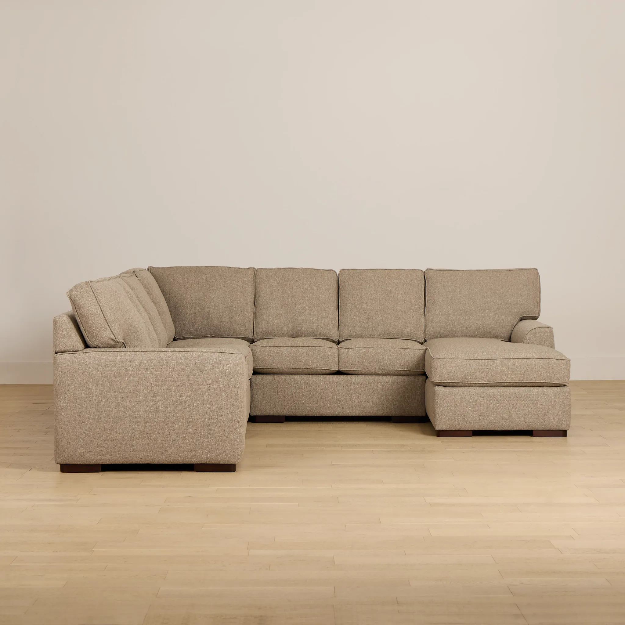 Sinclair Brown Fabric Large Right Chaise Sectional