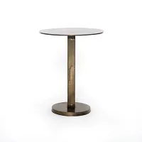 Four Hands Deem Brass Round End Table