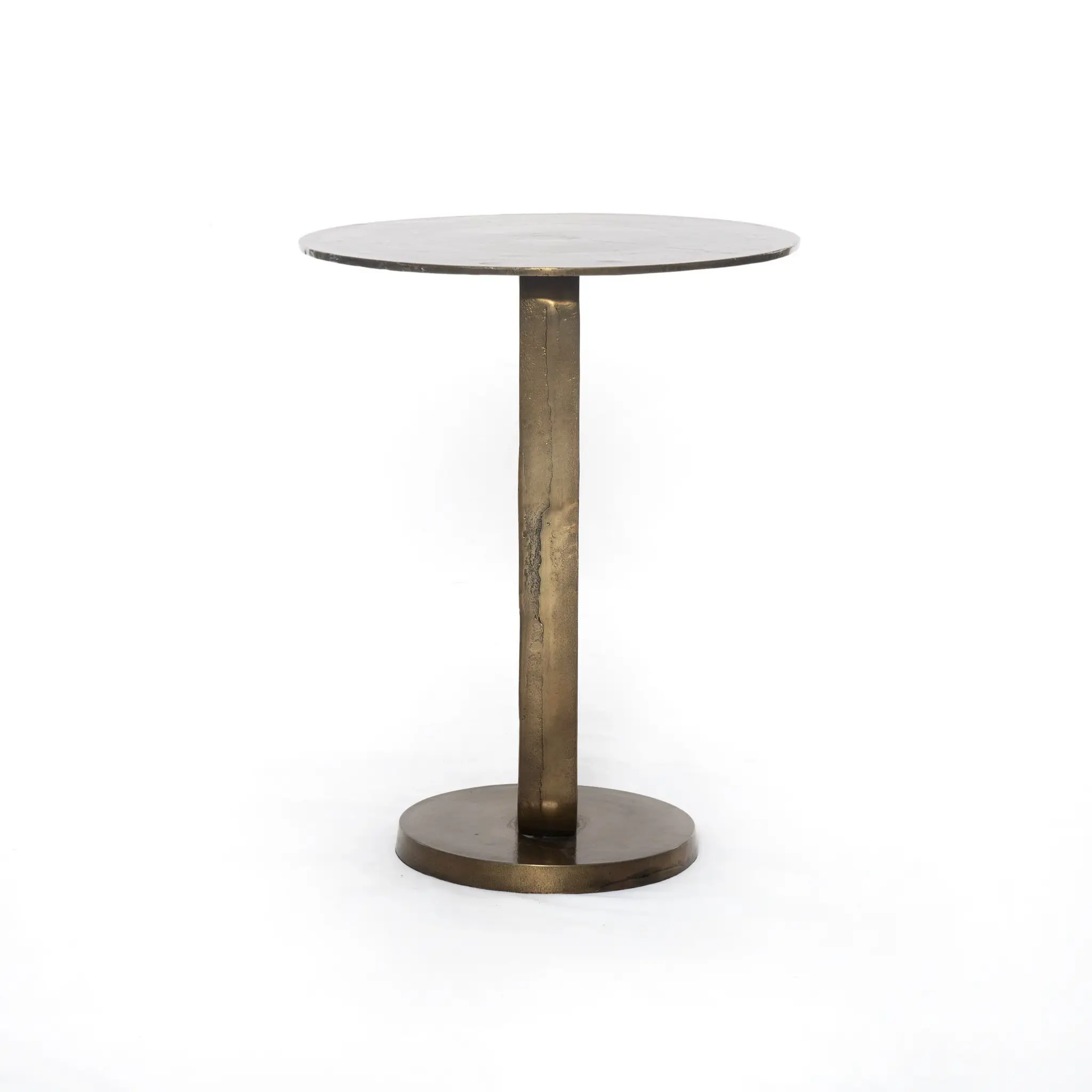 Four Hands Deem Brass Round End Table Four Hands Deem Brass Round End Table