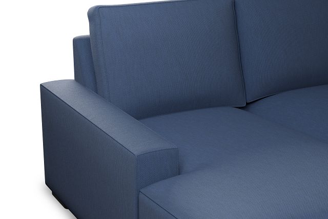 Edgewater Revenue Dark Blue Left Chaise Sectional