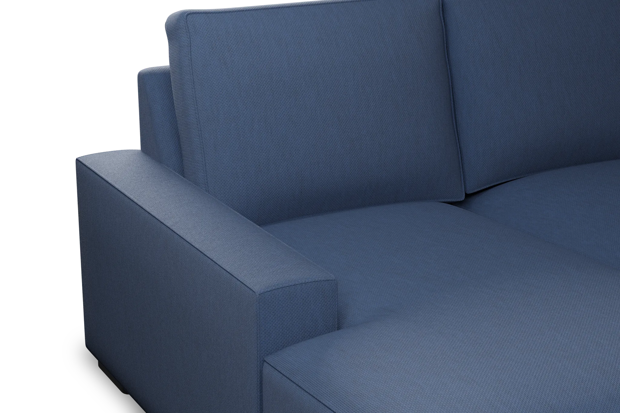 Edgewater Revenue Dark Blue Left Chaise Sectional