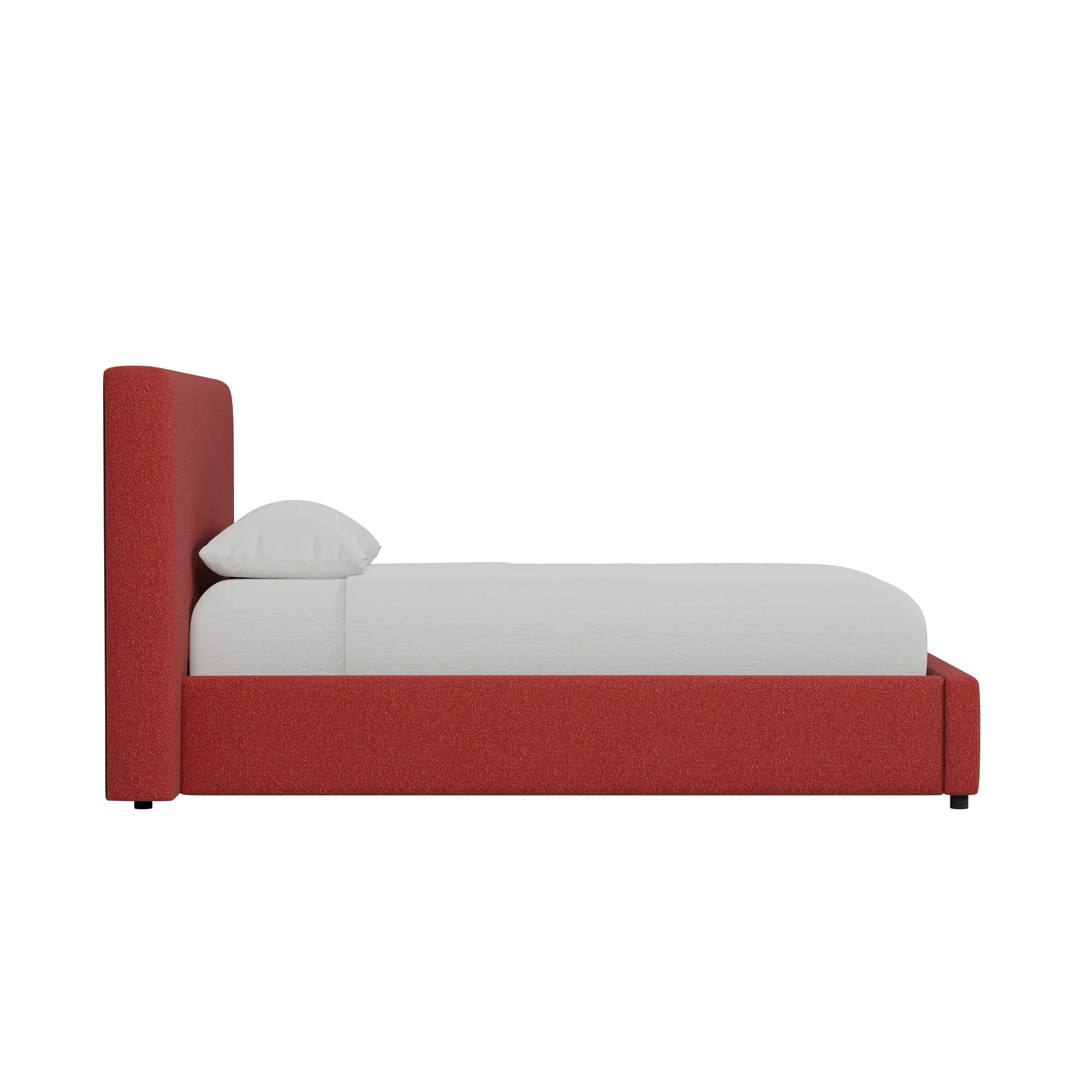 Grayton Natural Beauty Beige 44" Upholstered Platform Bed