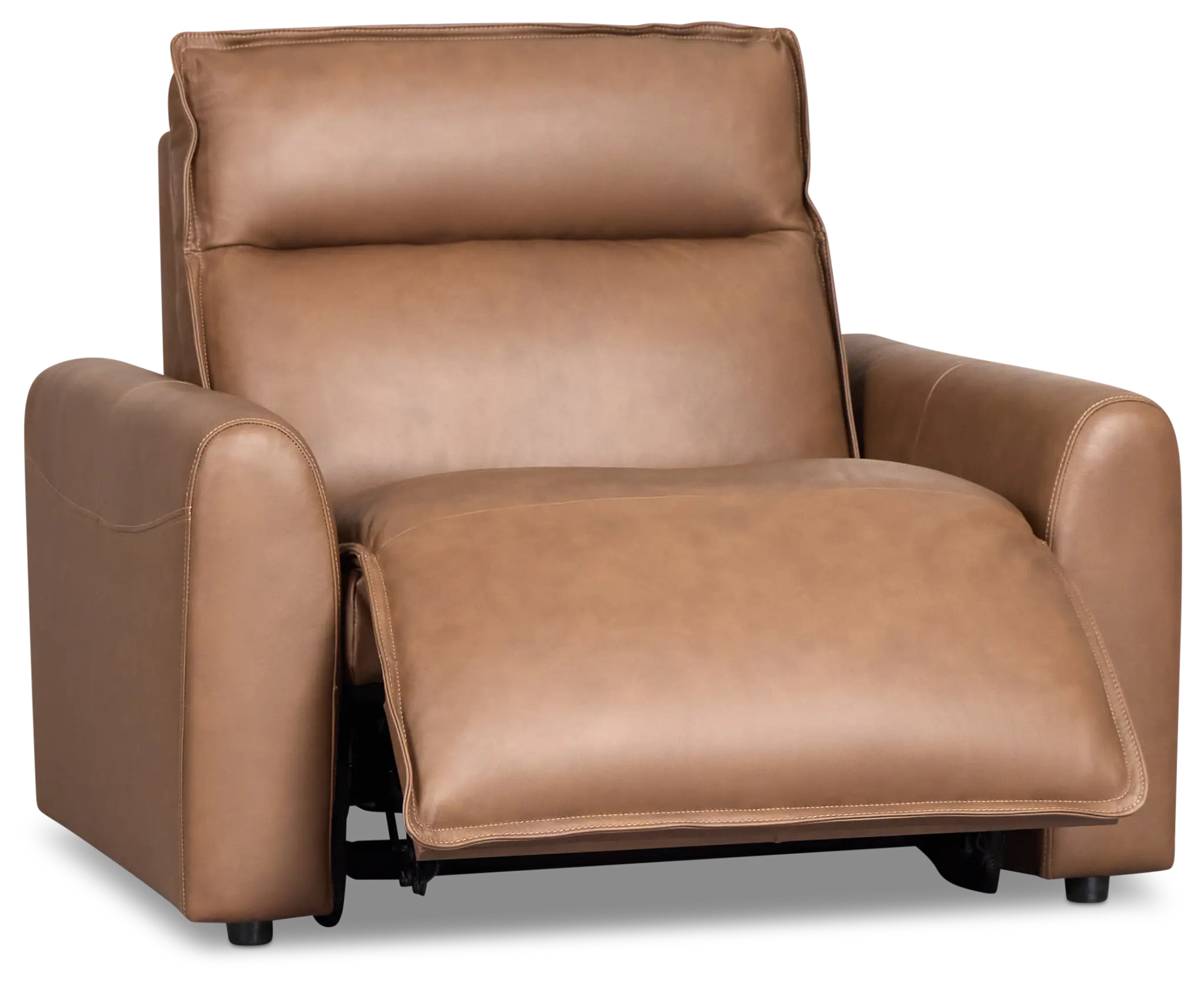Edison Dark Brown Lthr/vinyl Power Recliner With Power Headrest Edison Dark Brown Lthr/vinyl Power Recliner With Power Headrest