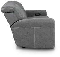 Callum Dark Gray Fabric 2-piece Modular Power Reclining Sofa