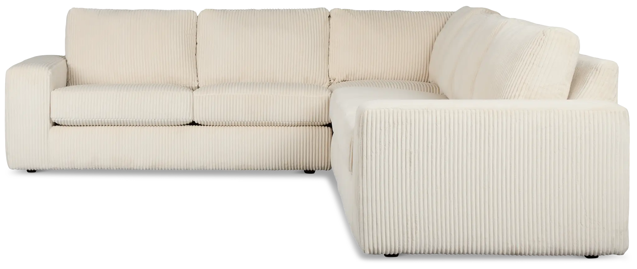 Charlie Ivory Fabric Medium Two-arm Sectional Charlie Ivory Fabric Medium Two-arm Sectional