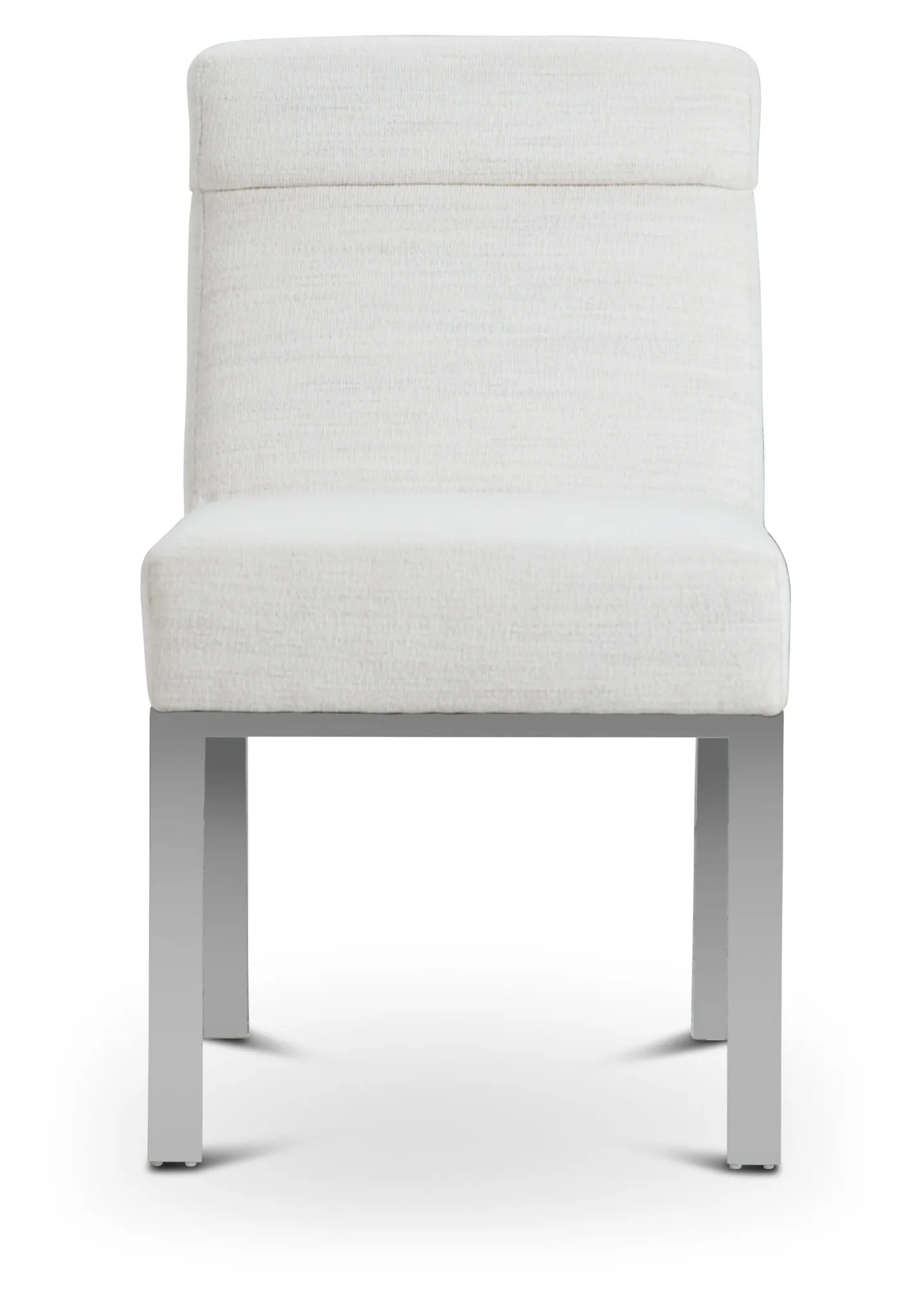 Ocean Drive White Metal Upholstered Side Chair