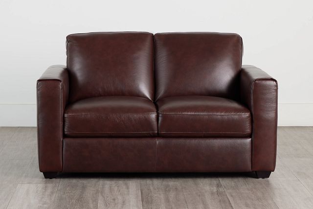 Lane Medium Brown Lthr/vinyl Loveseat