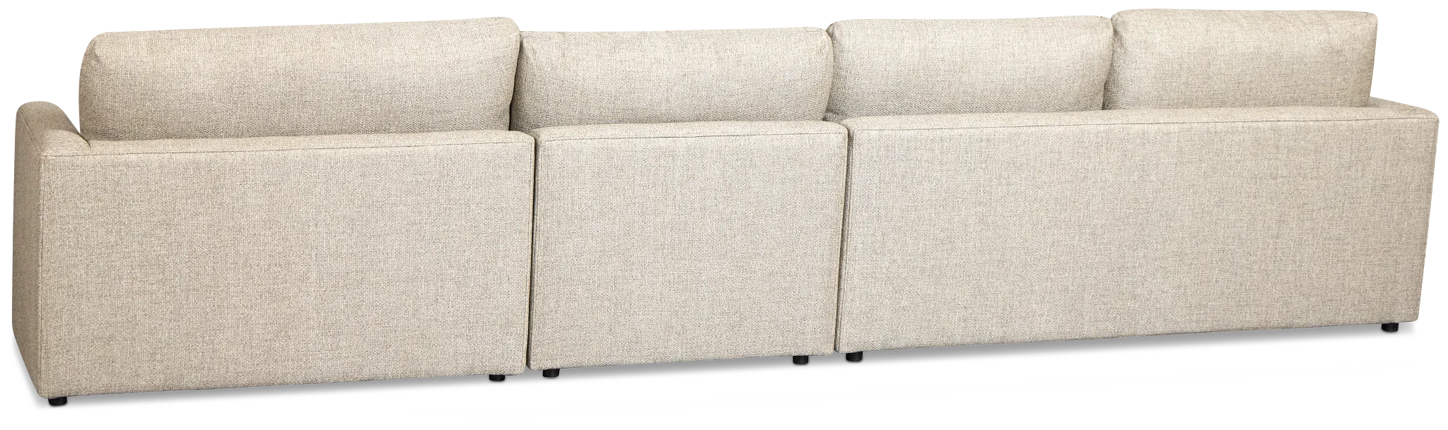 Maxwell Dark Gray Fabric Small Right Chaise Sectional