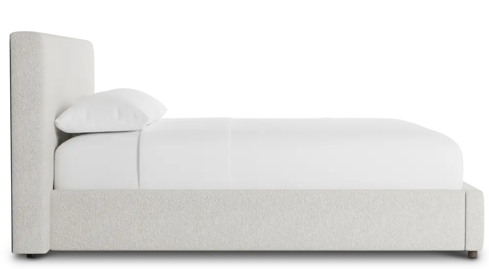 Grayton Gellar Beige 44" Upholstered Platform Bed Grayton Gellar Beige 44" Upholstered Platform Bed