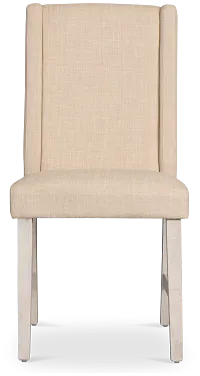 Delray White Upholstered Side Chair