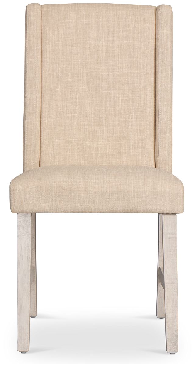 Delray White Upholstered Side Chair