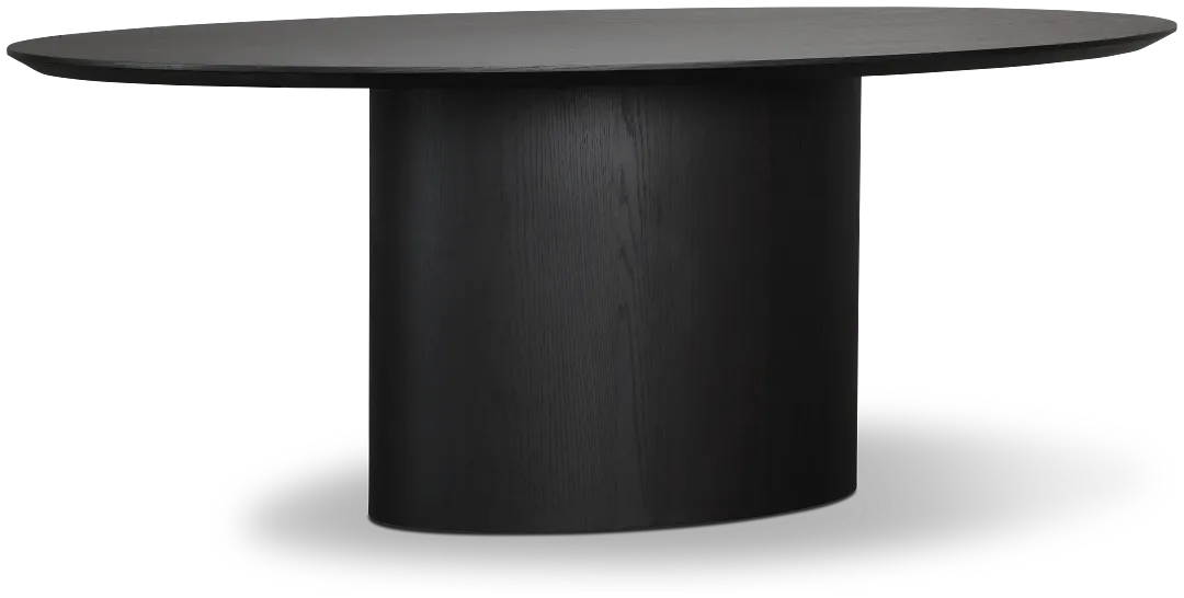 Nomad Black 78" Oval Table