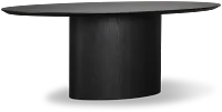 Nomad Black 78" Oval Table