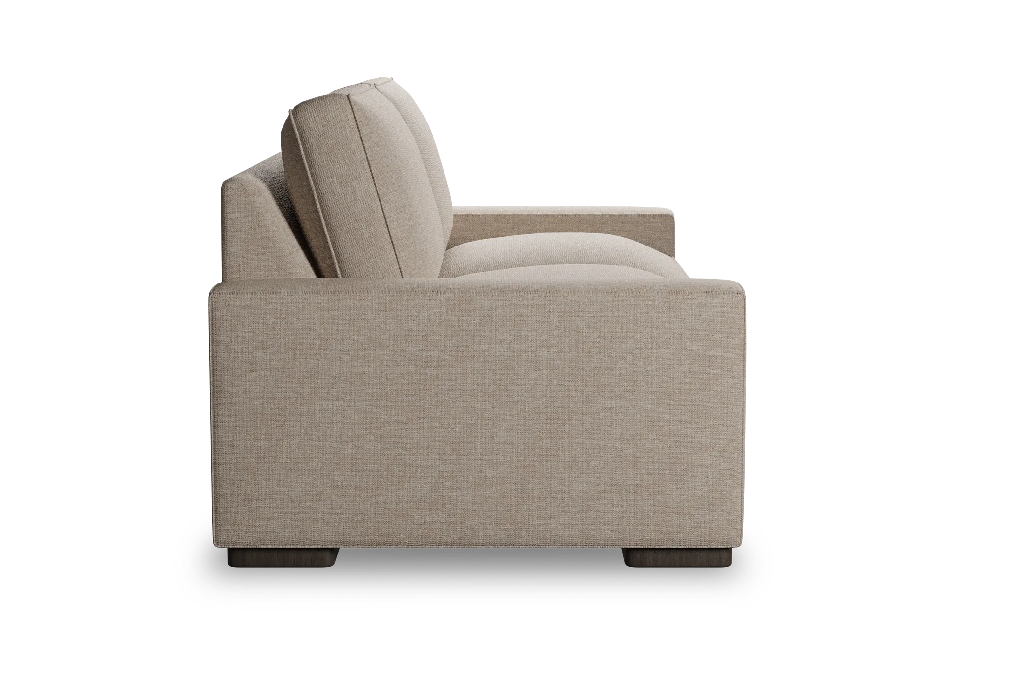 Edgewater Victory Taupe 84" Sofa W/ 2 Cushions