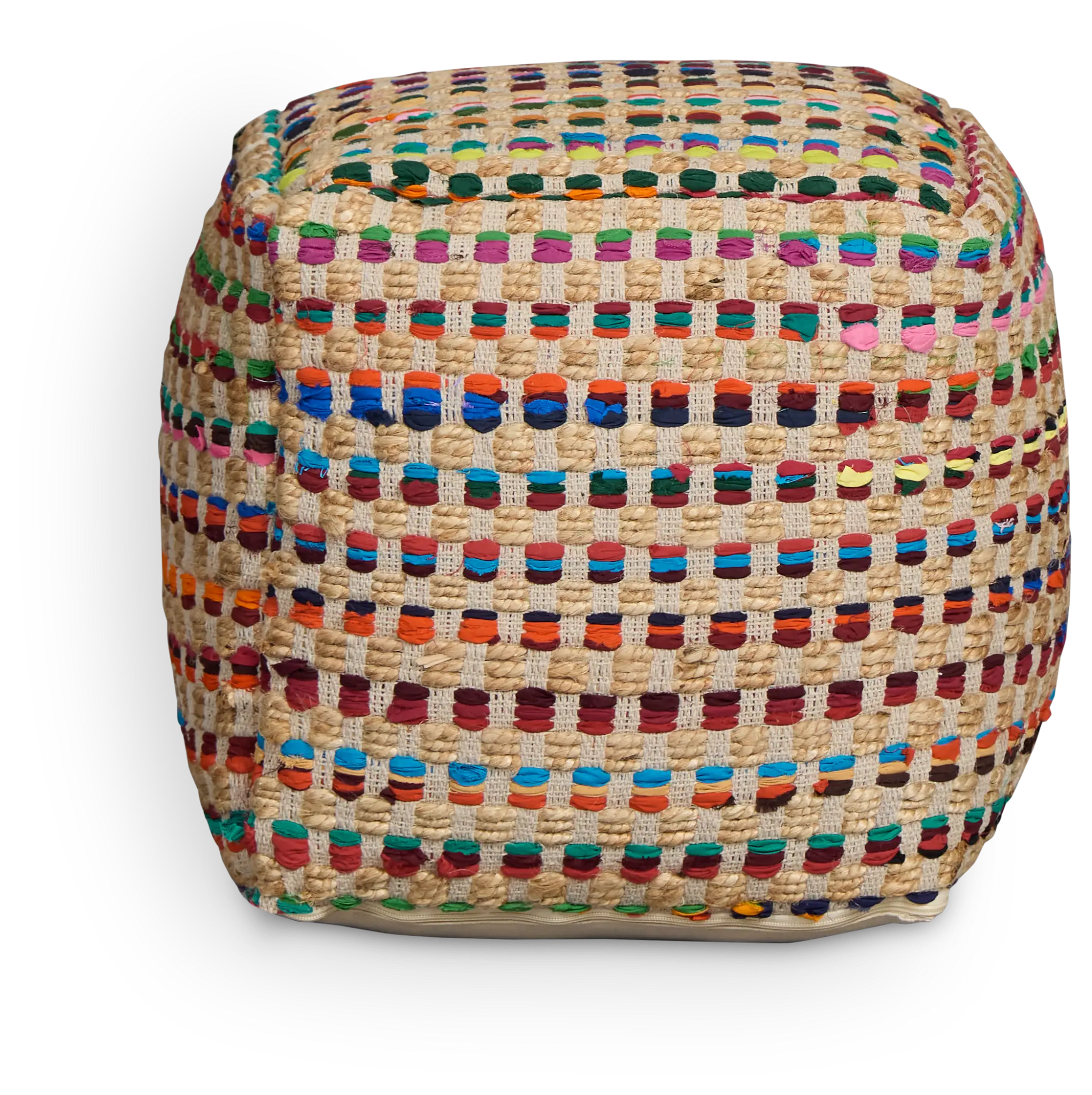 Poppy Multicolored Accent Pouf Poppy Multicolored Accent Pouf