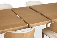 Gables Light Tone Rect Table & 4 Upholstered Chairs