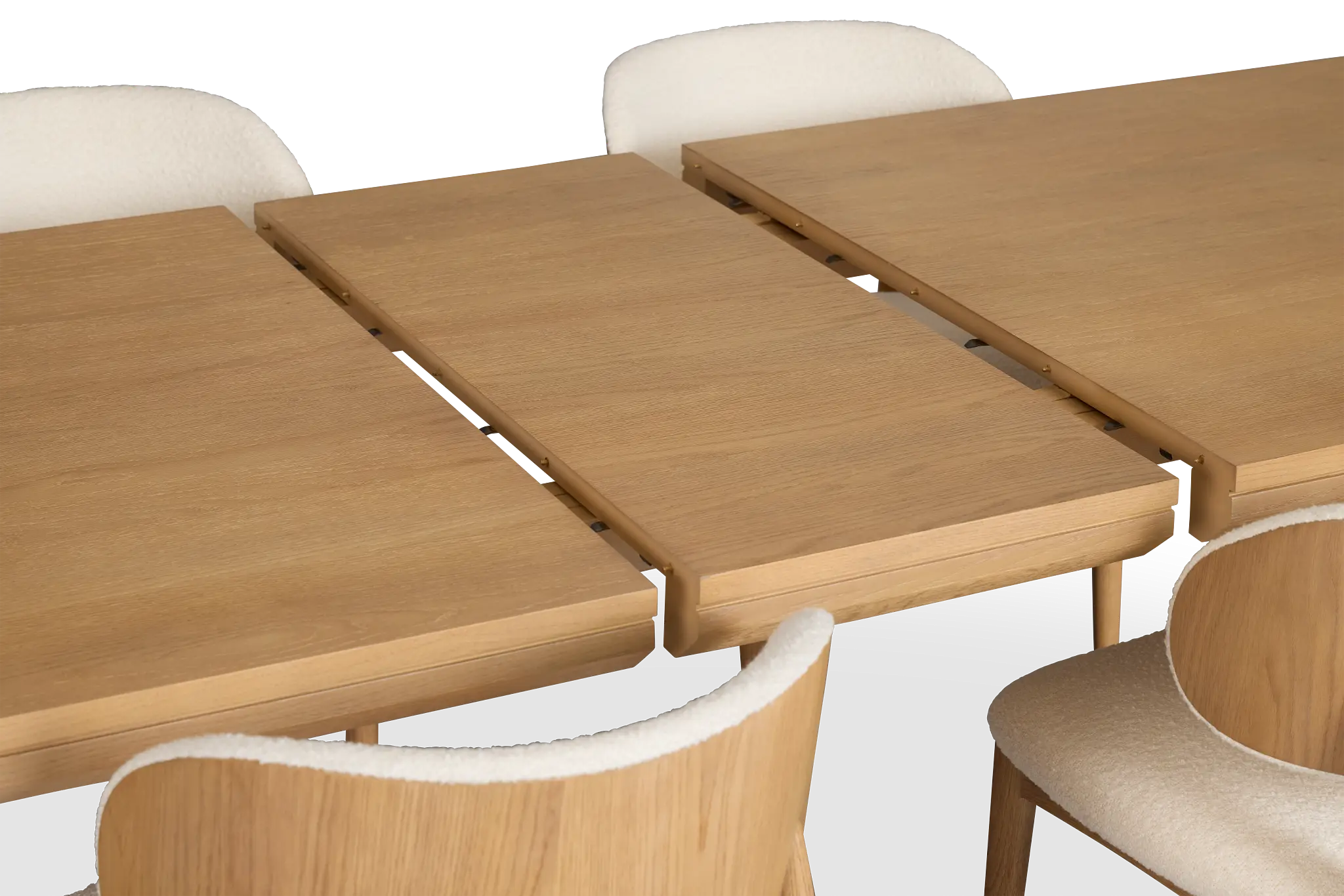 Gables Light Tone Rect Table & 4 Upholstered Chairs Gables Light Tone Rect Table & 4 Upholstered Chairs