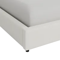 Grayton Elite Ivory 44" Upholstered Platform Bed