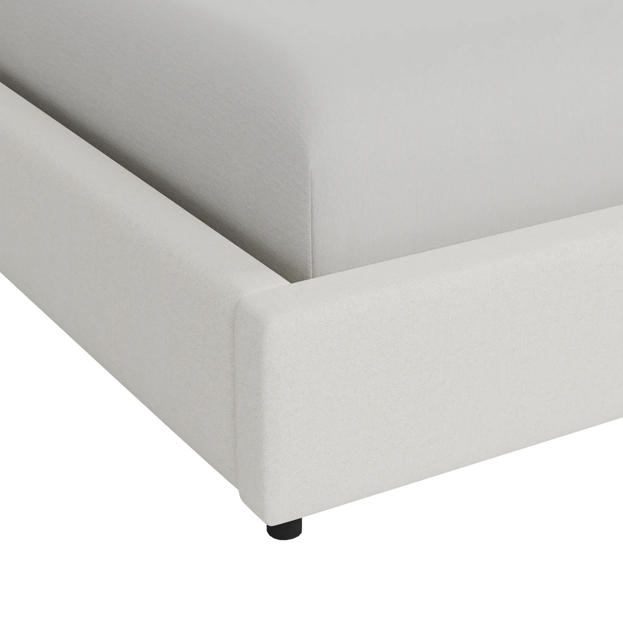 Grayton Elite Ivory 44" Upholstered Platform Bed Grayton Elite Ivory 44" Upholstered Platform Bed