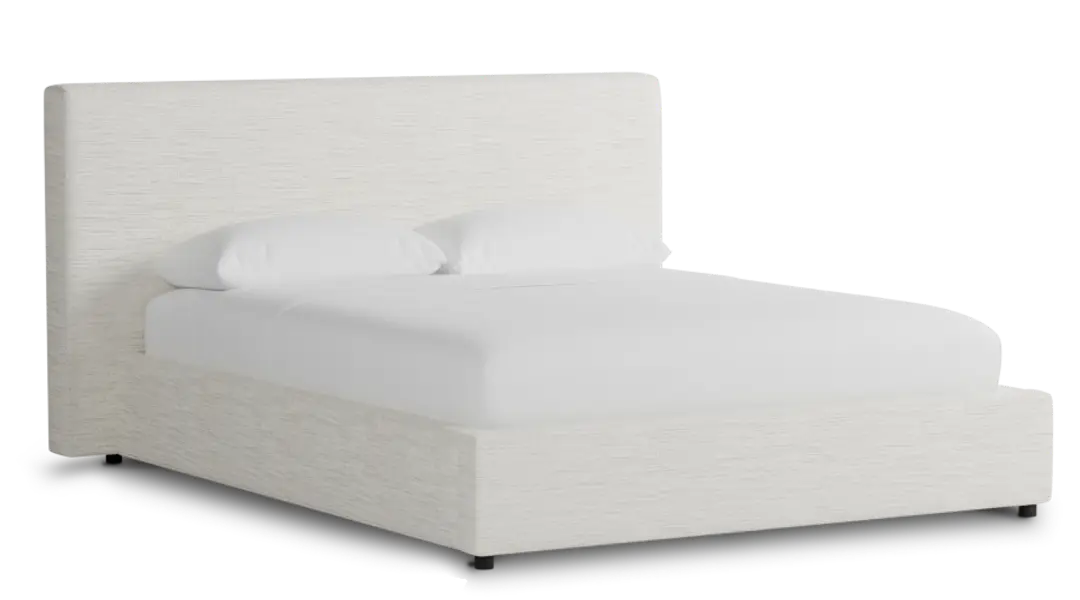 Grayton Maguire Ivory 44" Upholstered Platform Bed Grayton Maguire Ivory 44" Upholstered Platform Bed