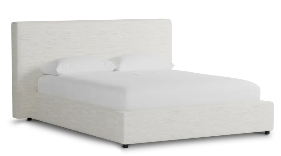 Grayton Maguire Ivory 44" Upholstered Platform Bed Grayton Maguire Ivory 44" Upholstered Platform Bed