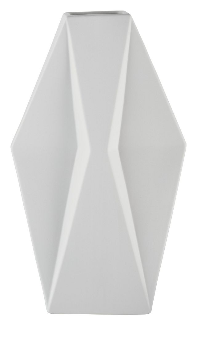 Wallis White Large Vase (1)