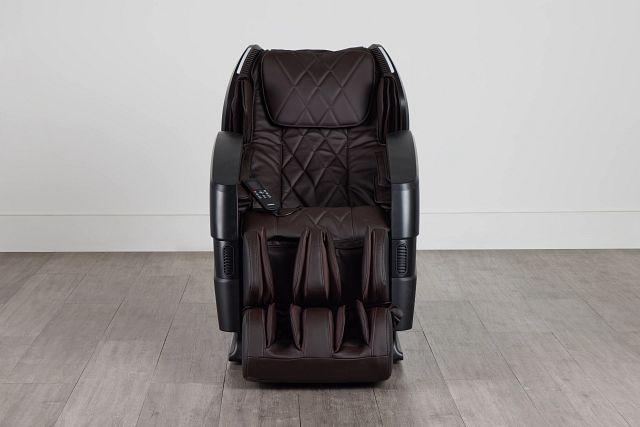 Advanced L-track Dark Brown Micro Massage Chair