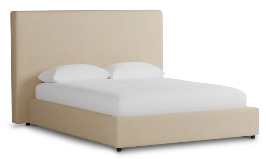 Grayton Peyton Beige 54" Upholstered Platform Bed Grayton Peyton Beige 54" Upholstered Platform Bed